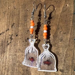 Bagged Goldfish Dangle Earrings